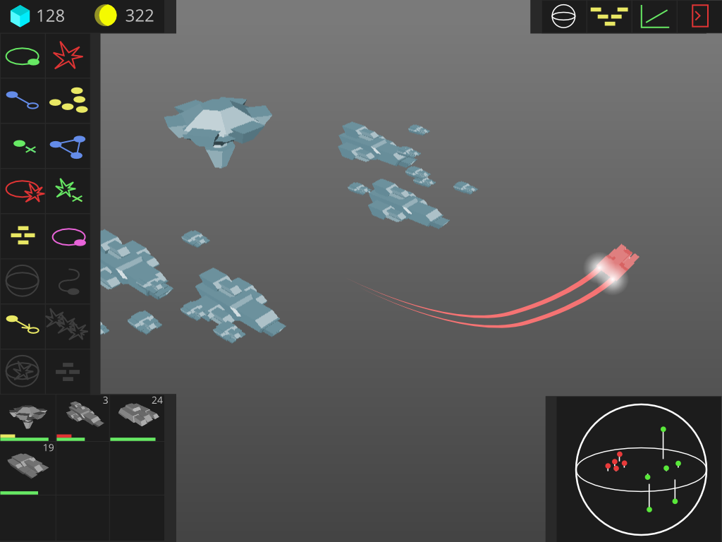 Vaguely Homeworld UI sketch